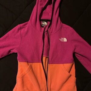 The North Face Kids' Two-Tone Pink and Orange Jacket
